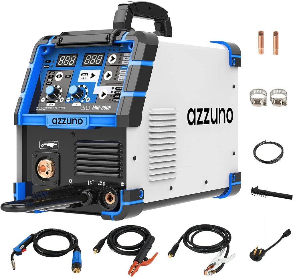 AZZUNO 200A 110V/220V Dual Voltage Multiprocess Welder