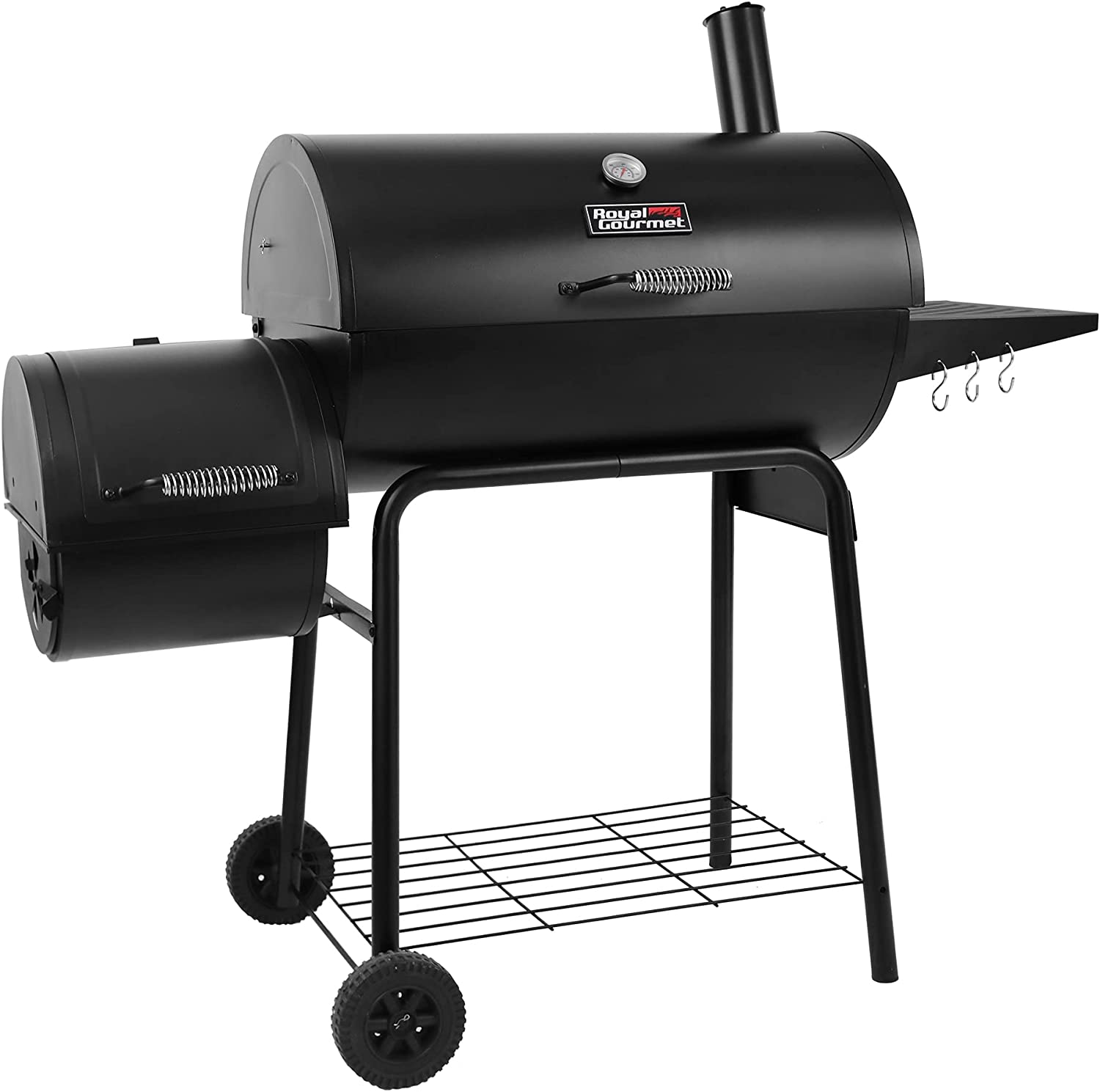 Royal Gourmet CC1830R 30-Inch Barrel Charcoal Grill with Offset Smoker