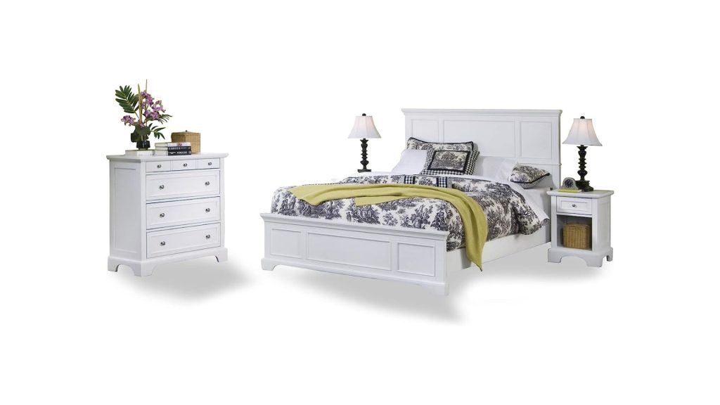 Home Styles Naples White Queen Bedroom Set