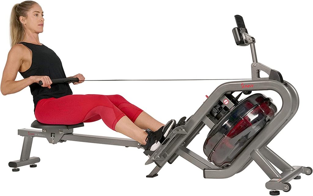 Best rowing machine with girl working on it