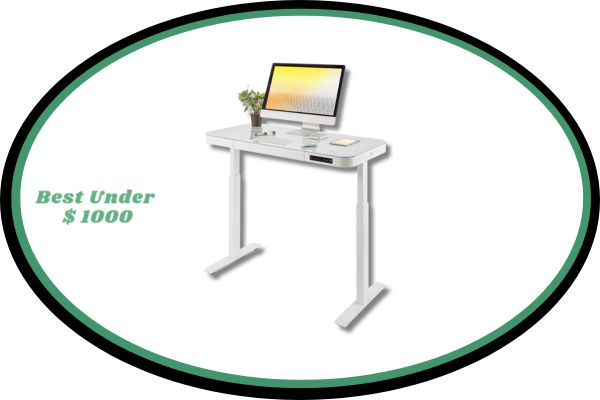 Seville Classics Airlift Electric Height Adjustable Desk