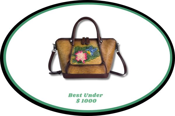 BZLSFHZ Women's Bag Designer Vintage Floral Handbag