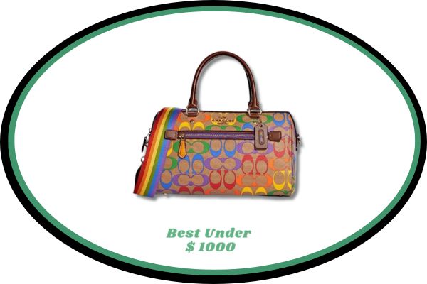 COACH Womens Rowan Satchel In Rainbow