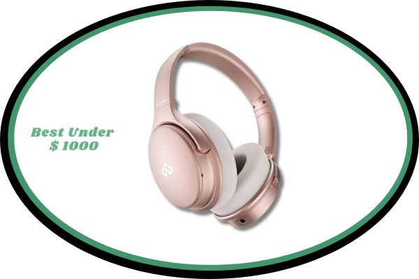 INFURTURE Rose Gold Active Noise Cancelling Headphones