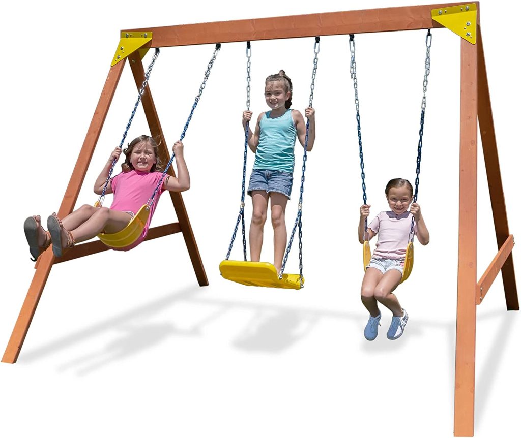 Sportspower Amazon Exclusive Brighton Wood Swing Set