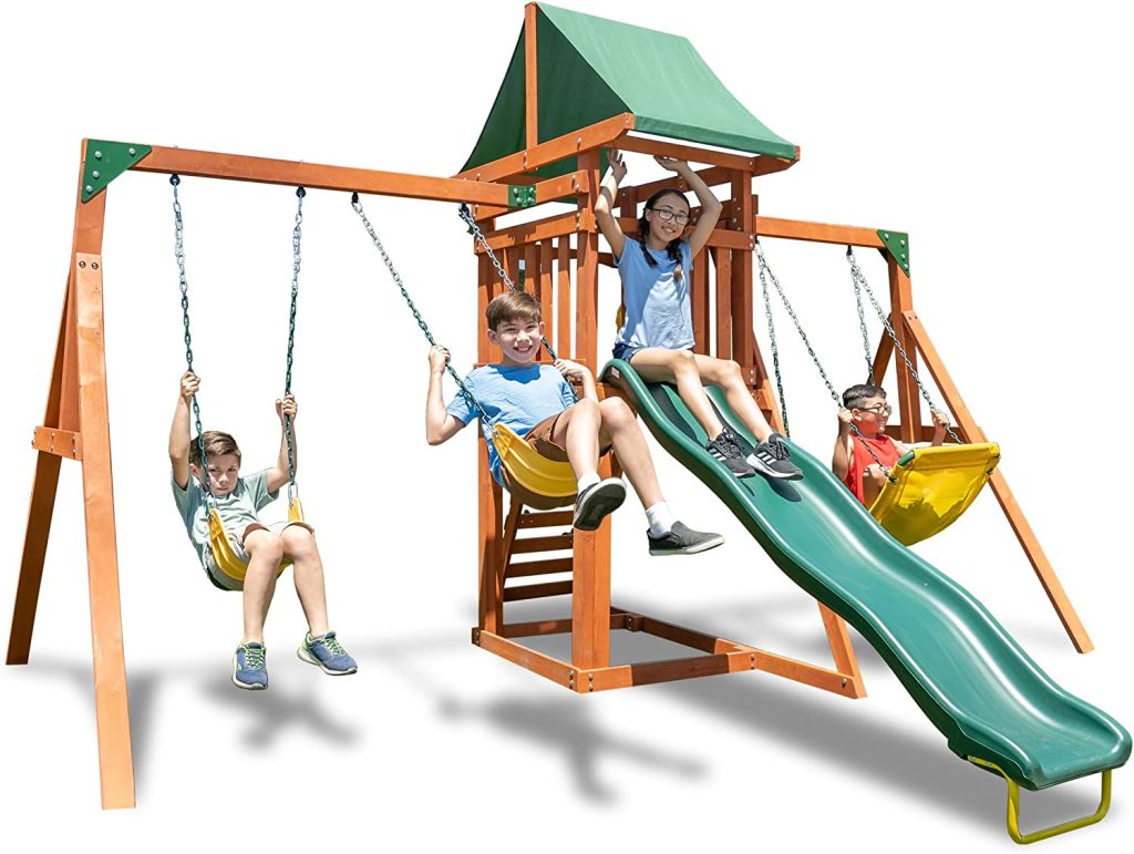 Sportspower Amazon Exclusive Sherwood Wood Swing Set