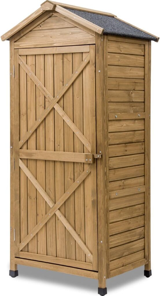 Outdoor Wooden Storage Sheds Fir Wood Lockers